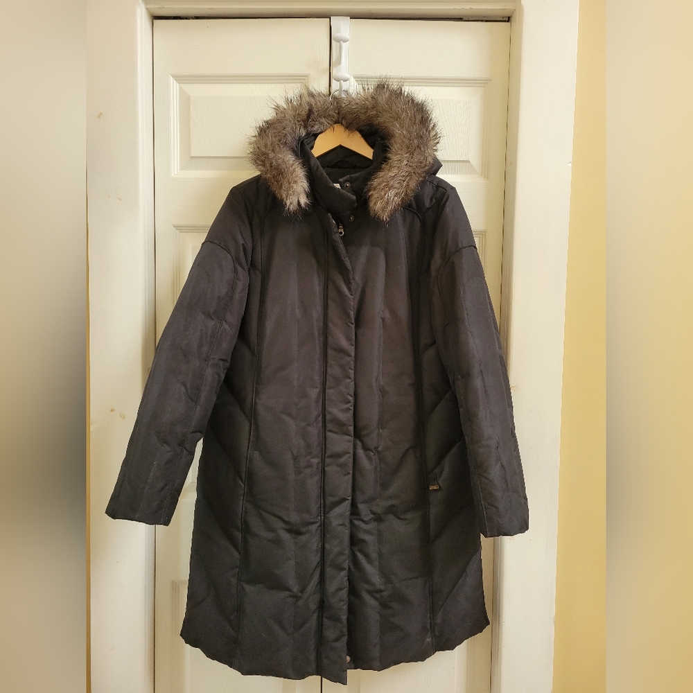 Perry Ellis Full Length Down Coat